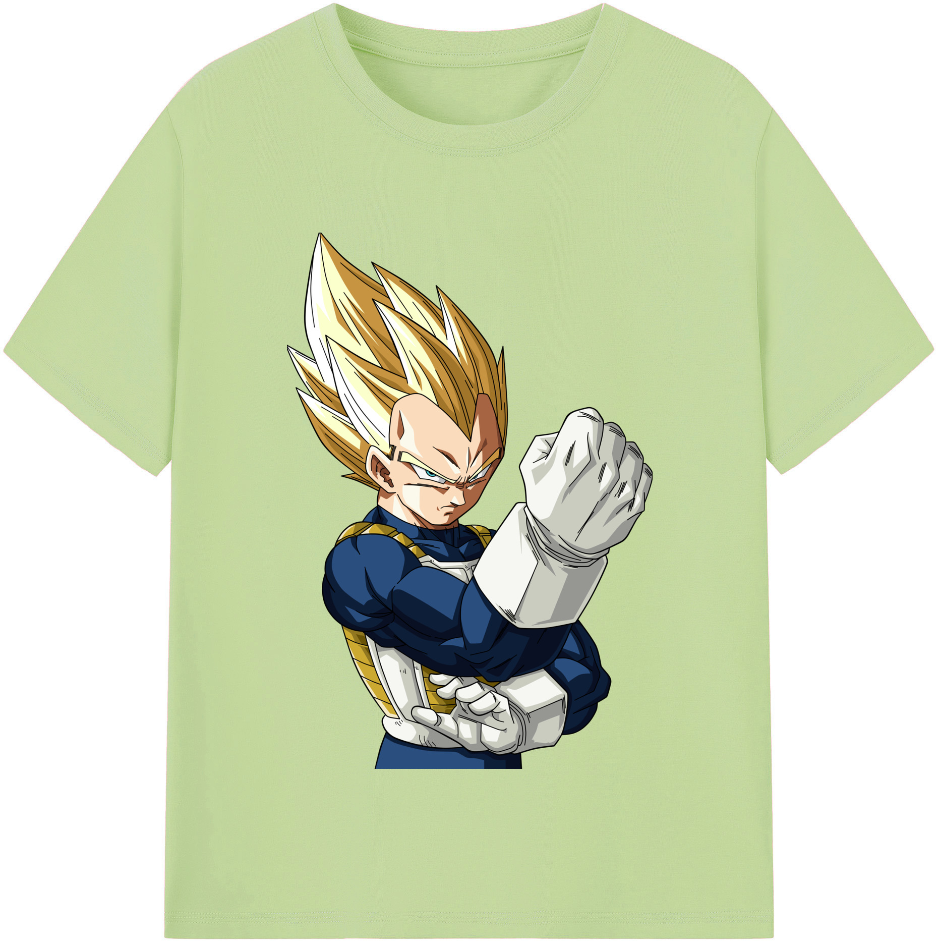 （画像用） ドラゴンボール ベジータ四世（Bejīta Yonsei）DRAGON BALL Vegeta IV 綿100％半袖Tシャツ（フロントプリント）